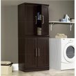 Home Square 2-Piece Set with Base Cabinet & Wardrobe Armoire in Dakota Oak