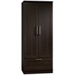 Home Square 2-Piece Set with Base Cabinet & Wardrobe Armoire in Dakota Oak