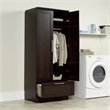 Home Square 2-Piece Set with Base Cabinet & Wardrobe Armoire in Dakota Oak