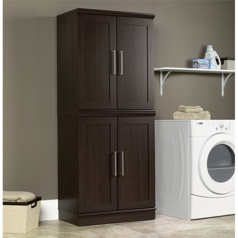 Home Square 2-Piece Set with Base Cabinet & Storage Cabinet in Dakota Oak