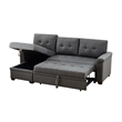 Home Square 2-Piece Set with Reversible Sleeper Sofa & Coffee Table