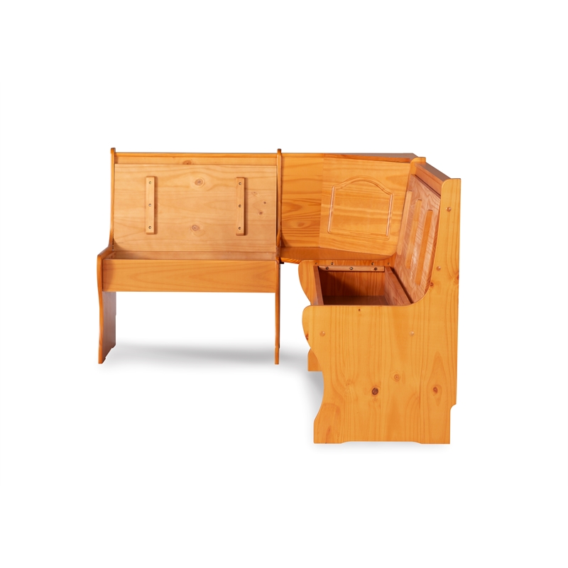 Home Square Furniture 2-Piece Set with Dining Table & Corner Unit in Natural