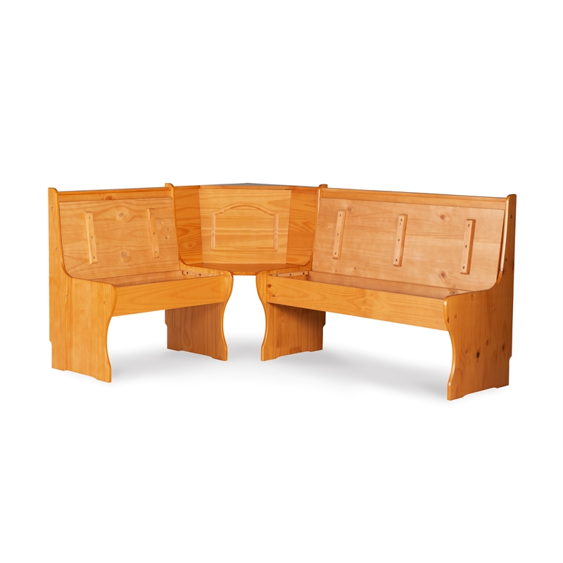 Home Square Furniture 2-Piece Set with Dining Table & Corner Unit in Natural