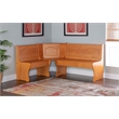 Home Square Furniture 2-Piece Set with Dining Table & Corner Unit in Natural
