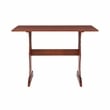 Home Square Furniture 2-Piece Set with Dining Table & Bench in Walnut