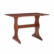 Home Square Furniture 2-Piece Set with Dining Table & Bench in Walnut