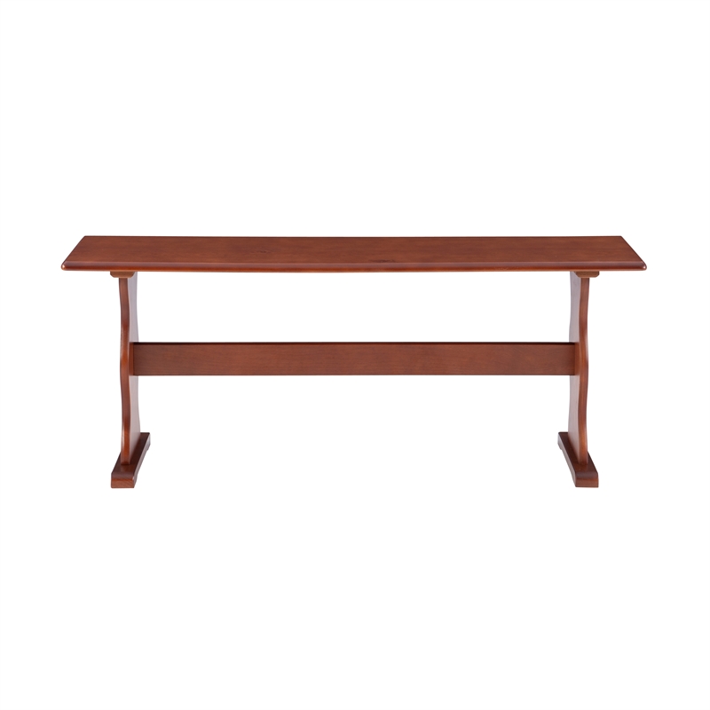 Home Square Furniture 2-Piece Set with Dining Table & Bench in Walnut