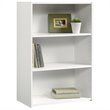 Home Square 2-Piece Set with Craft Table & 3-Shelf Bookcase in Soft White