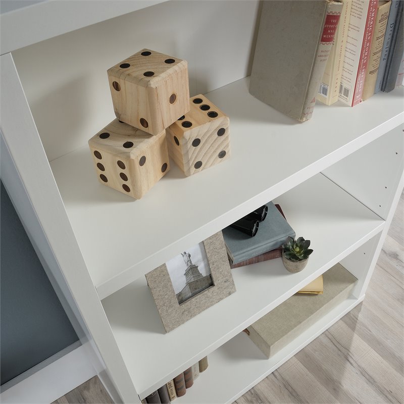 Home Square Furniture 2-Piece Set with Craft Table & 3-Shelf Bookcase