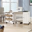 Home Square Furniture 2-Piece Set with Craft Table & 3-Shelf Bookcase