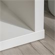 Home Square 2-Piece Set with Craft Table & Horizontal Bookcase in Soft White