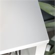 Home Square 2-Piece Set with Craft Table & Horizontal Bookcase in Soft White