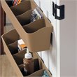 Home Square 2-Piece Set with Craft Table & Horizontal Bookcase in Soft White