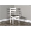 Home Square 5-Piece Set with 4 Ladderback Chairs & 1 Wood Table