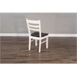 Home Square 5-Piece Set with 4 Ladderback Chairs & 1 Wood Table