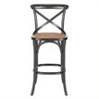 Home Square Oak Wood Barstool in Hickory - Set of 3