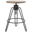 Home Square Adjustable Swivel Counter Stool in Natural Honey - Set of 3