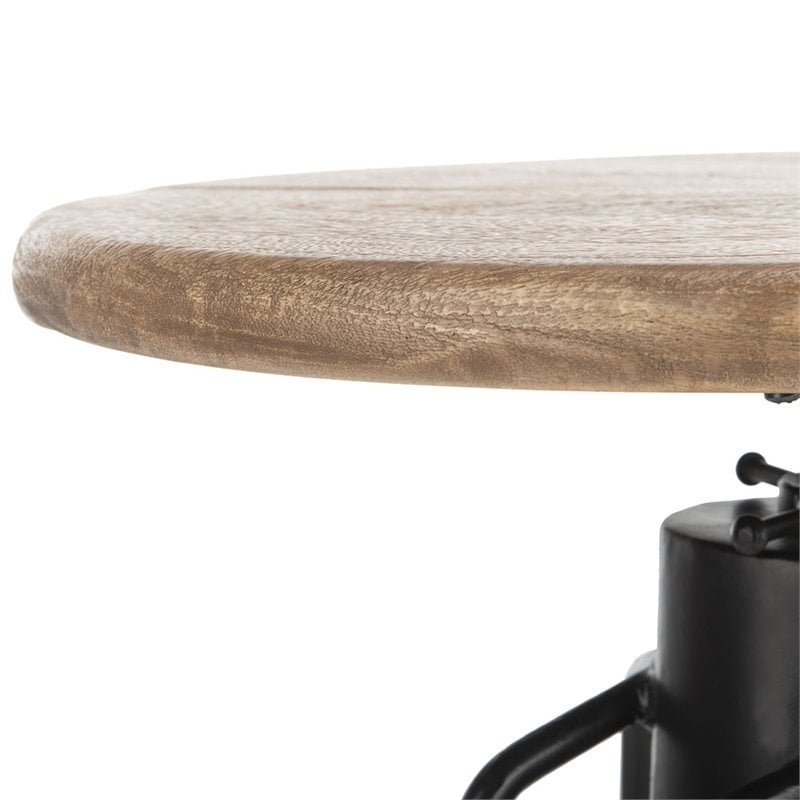 Home Square Adjustable Swivel Counter Stool in Natural Honey - Set of 3