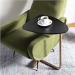 Home Square Accent End Table in Black and Gold - Set of 2