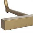 Home Square Accent End Table in Black and Gold - Set of 2