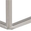 Home Square Abella Marble Top Accent End Table in Silver - Set of 2
