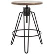 Home Square Adjustable Swivel Counter Stool in Natural Honey - Set of 2
