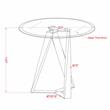 Home Square Hetra Contemporary Glass Top End Table in Black - Set of 2
