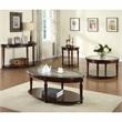 Home Square Transitional Wood 1-Shelf End Table in Dark Cherry - Set of 2