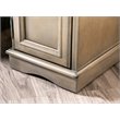 Home Square Daren I Transitional Wood Storage End Table in Gray - Set of 2
