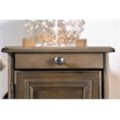 Home Square Daren I Transitional Wood Storage End Table in Gray - Set of 2