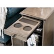 Home Square Daren I Transitional Wood Storage End Table in Gray - Set of 2
