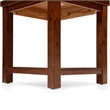 Home Square Granger Transitional Wood 1-Shelf End Table in Cherry - Set of 2