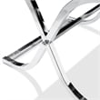 Home Square Xander Contemporary Metal Square End Table in Chrome - Set of 2
