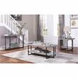 Home Square Humere Wood 1-Shelf End Table in Antique Gray - Set of 2