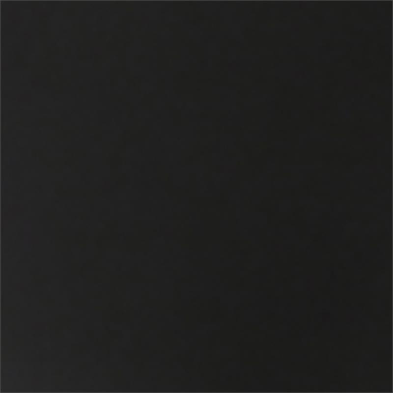 Home Square Growder Contemporary Glass Top End Table in Black - Set of 2