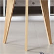 Home Square Bok Modern Chic Metal Tray-Top End Table in Black - Set of 2