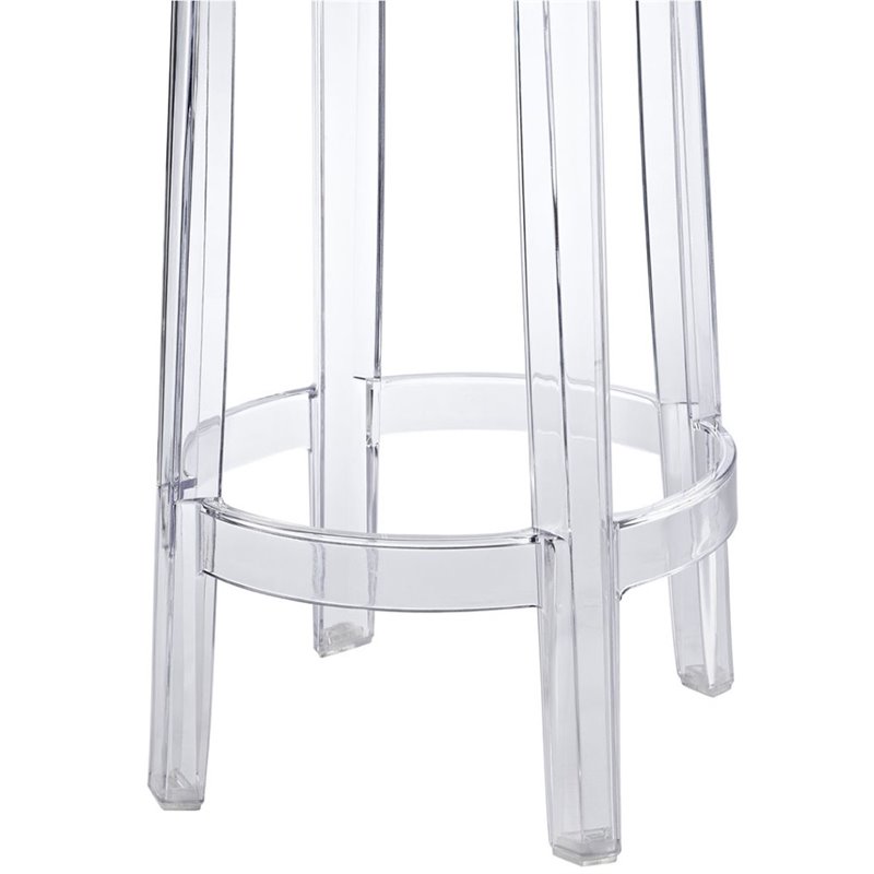 Home Square 3 Piece Transparent Polycarbonate 26.5