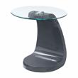 Home Square Pelletoni Contemporary Wood End Table in Gray - Set of 2