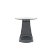 Home Square Pelletoni Contemporary Wood End Table in Gray - Set of 2