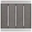 Home Square 2 Piece Aluminum Outdoor Patio End Table Set in Silver/Gray