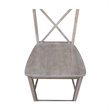 Home Square 2 Piece Solid Wood X-Back 24