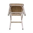 Home Square 2 Piece Solid Wood X-Back 24