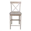 Home Square 2 Piece Solid Wood X-Back 24