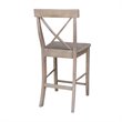 Home Square 2 Piece Solid Wood X-Back 24