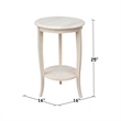 Home Square 2 Piece Solid Wood 24