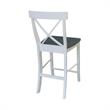 Home Square 2 Piece Solid Wood X-Back 24