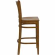 Home Square Quilted Adjustable Bar Stool with Arms in Brown - Set of 3