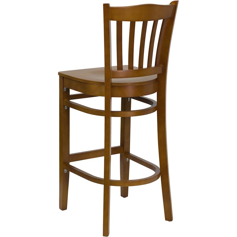 Home Square Quilted Adjustable Bar Stool with Arms in Brown - Set of 3