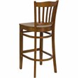 Home Square Quilted Adjustable Bar Stool with Arms in Brown - Set of 3