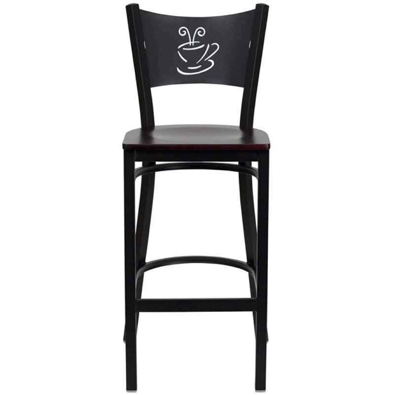 Home Square Quilted Adjustable Bar Stool with Arms in Green - Set of 3